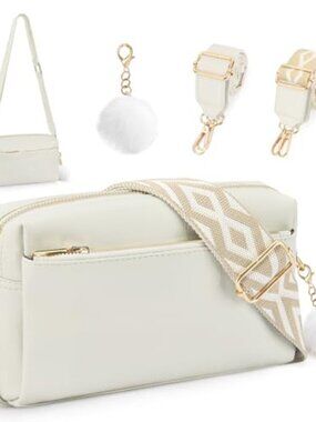 🆕 Crossbody Bags for Women Vegan Leather Purses Small Shoulder Handbags with
